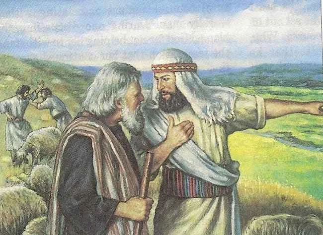 Abraham and Lot separated Abraham and Lot separated